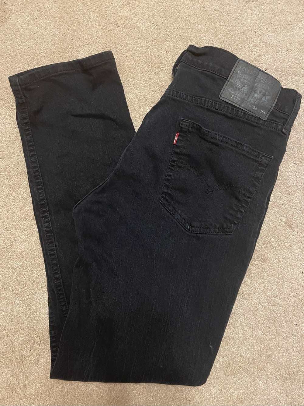 Levi's 511 Men Size W34X30L Slim zip fly